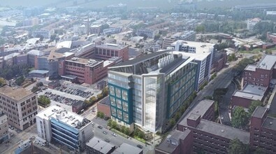 Fifth & Halket St, Oakland, PA - AERIAL  map view