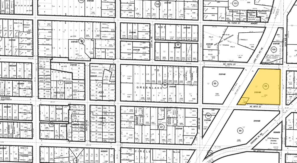 9824 Lake City Way NE, Seattle, WA à louer - Plan cadastral - Image 2 de 10