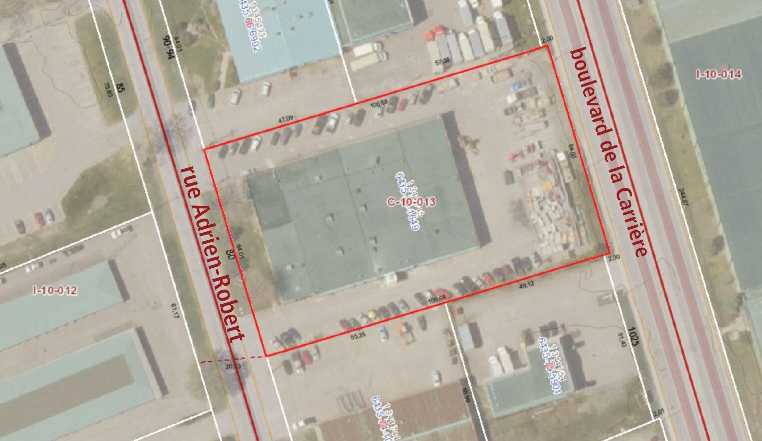 80 Rue Adrien-Robert, Gatineau, QC à vendre Plan cadastral- Image 1 de 1