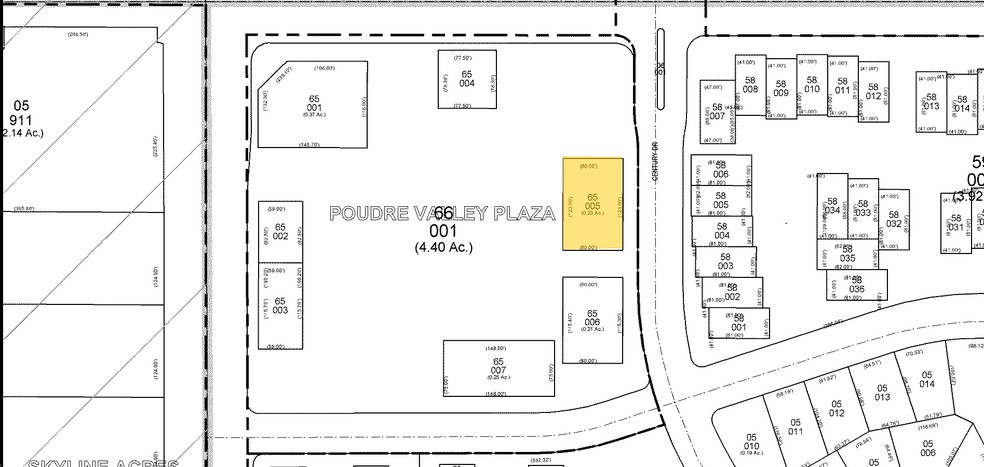 1015 W Horsetooth Rd, Fort Collins, CO à louer - Plan cadastral - Image 2 de 28