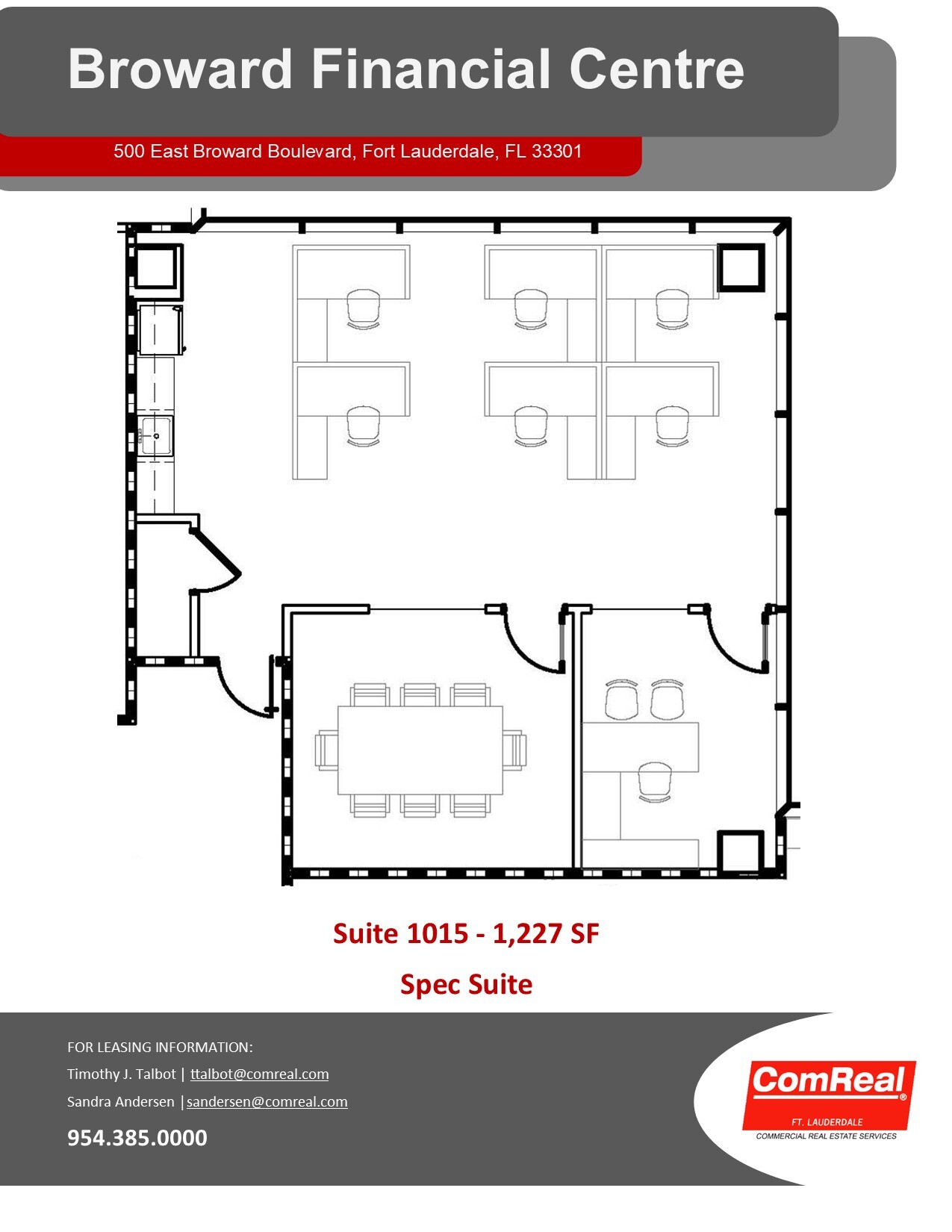 500 E Broward Blvd, Fort Lauderdale, FL for lease Floor Plan- Image 1 of 1