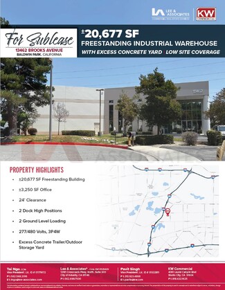 Plus de détails pour 13462 Brooks Dr, Baldwin Park, CA - Industriel à louer