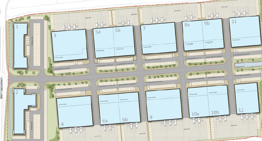 Langford Ln, Kidlington à louer - Plan de site - Image 2 de 2