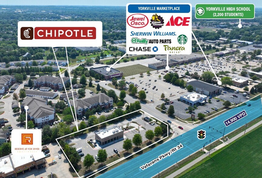 444 E Veterans Pky, Yorkville, IL à vendre - Photo du bâtiment - Image 2 de 3