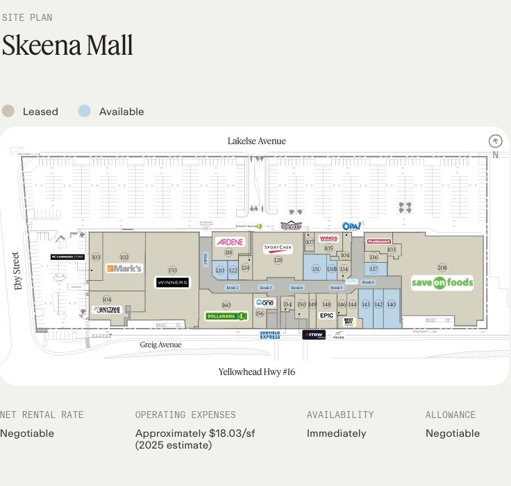 4741 Lakelse Ave, Terrace, BC for lease Floor Plan- Image 1 of 1