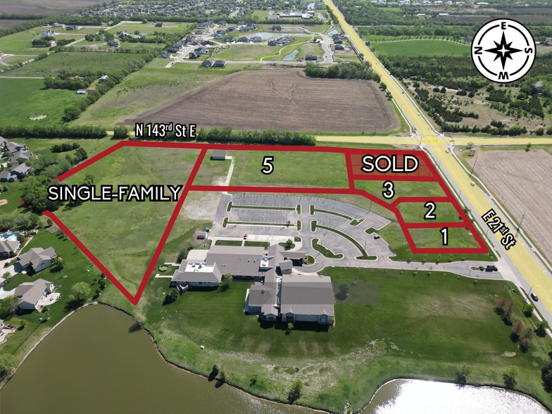 143rd St & 21st St, Wichita, KS for sale - Aerial - Image 3 of 6
