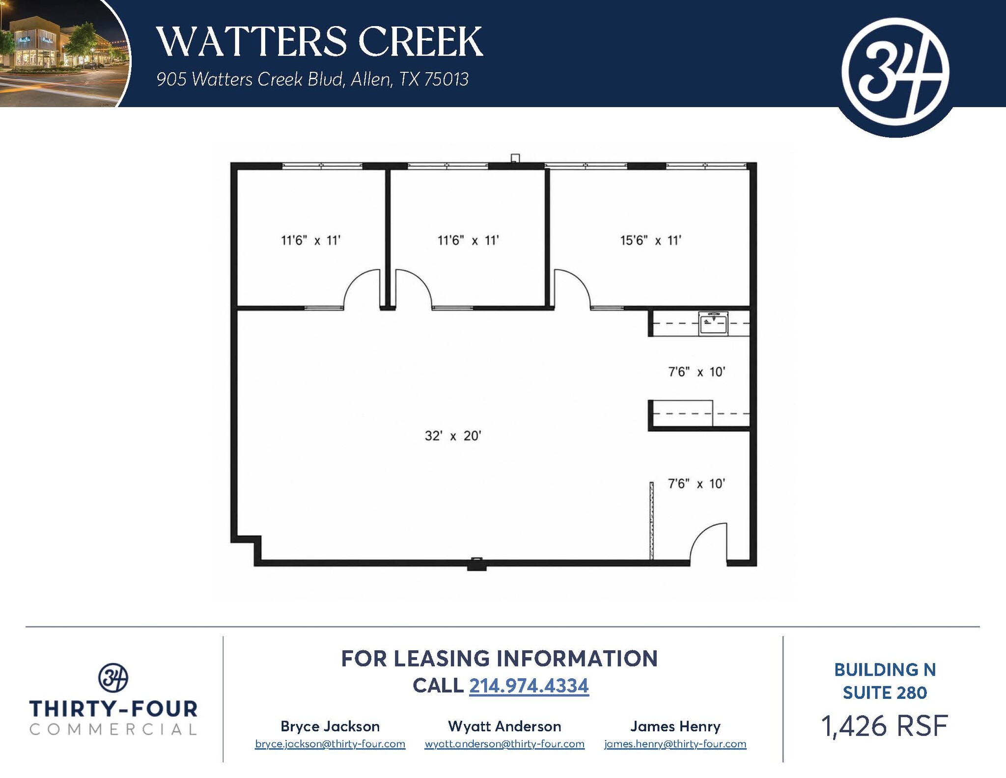 985 W Bethany Dr, Allen, TX for lease Floor Plan- Image 1 of 1