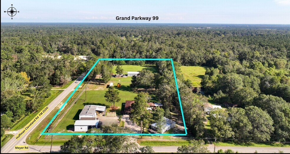 31574 Huffman Cleveland Rd, Huffman, TX à vendre - Aérien - Image 3 de 15