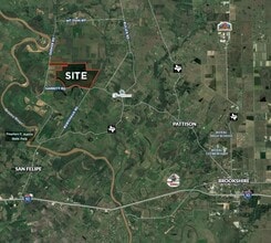 Garrett Rd, Brookshire, TX - Aérien Vue de la carte
