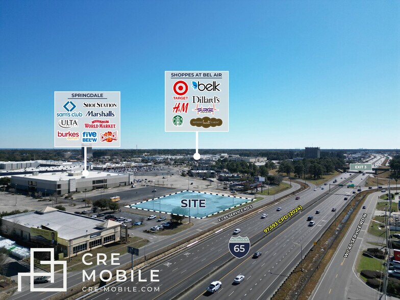 3250 3250 Airport Blvd, Mobile, AL à vendre - Aérien - Image 2 de 9