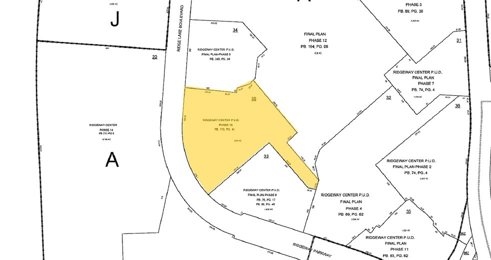 1070 Ridge Lake Blvd, Memphis, TN for sale - Plat Map - Image 2 of 6