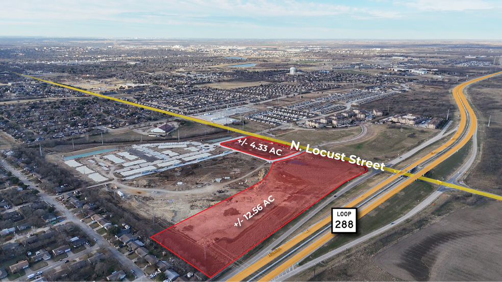 N Locust Street & 288 loop, Denton, TX à vendre - Photo du bâtiment - Image 2 de 5