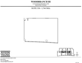 12140 Wickchester Ln, Houston, TX à louer Plan d’étage- Image 1 de 2