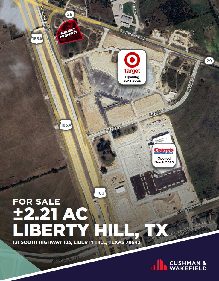 South Highway 183, Liberty Hill, TX for sale Primary Photo- Image 1 of 4