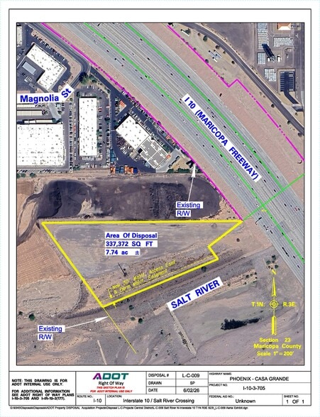 I-10 & SALT RIVER, Phoenix, AZ for sale - Building Photo - Image 1 of 1