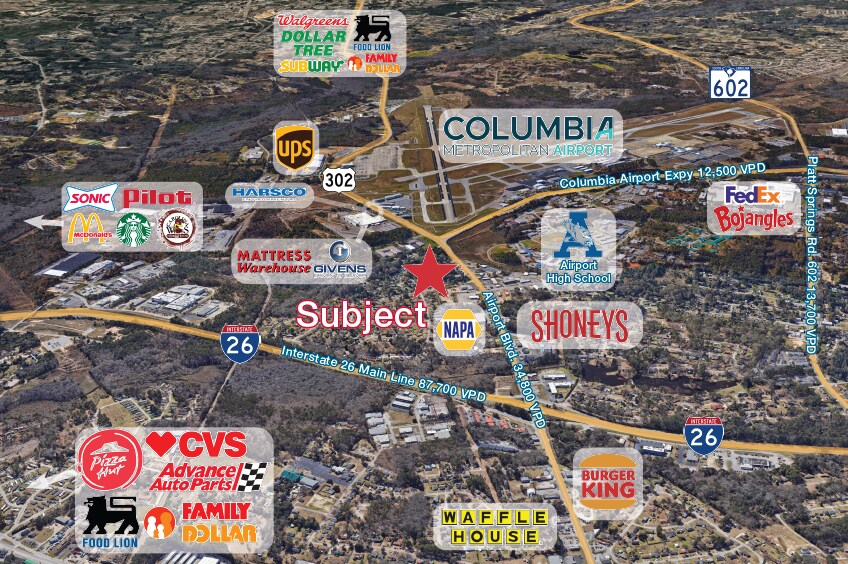 2325 Airport Blvd, West Columbia, SC à louer - Photo du bâtiment - Image 2 de 5