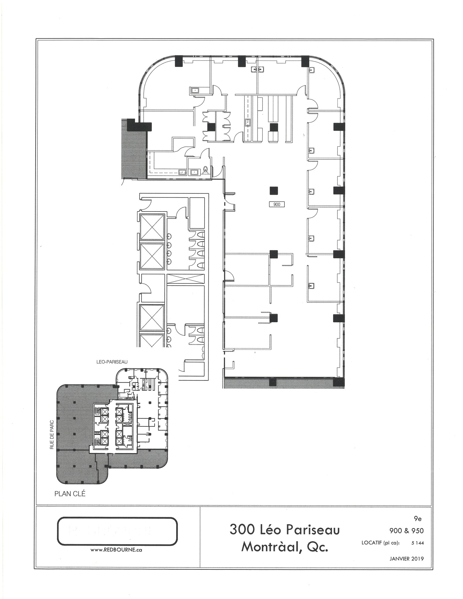 300 Rue Léo-Pariseau, Montréal, QC for lease Site Plan- Image 1 of 1