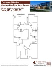 1501 River Pointe Dr, Conroe, TX for lease Floor Plan- Image 2 of 7