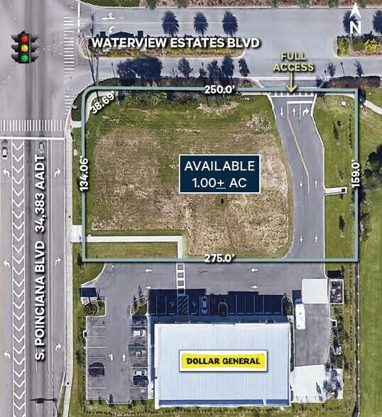 S Poinciana Blvd & Waterview Estates Blvd, Kissimmee, FL à louer - Aérien - Image 2 de 2