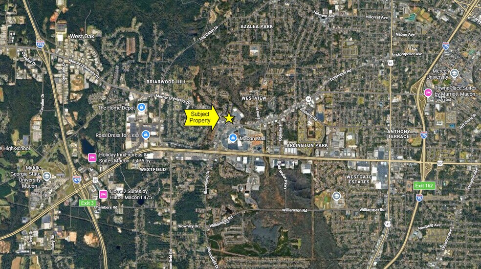3619 Mercer University Dr, Macon-Bibb, GA à vendre - Aérien - Image 3 de 4
