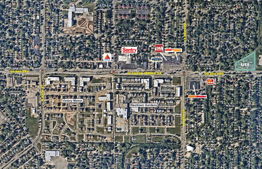 5500 W Silver Spring Dr, Milwaukee, WI à louer - Photo du bâtiment - Image 2 de 2