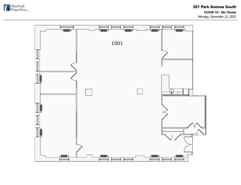 381 Park Ave S, New York, NY à louer Plan d’étage- Image 1 de 1