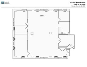 381 Park Ave S, New York, NY à louer Plan d’étage- Image 1 de 1