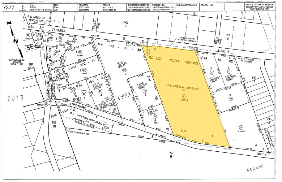 3110 Lomita Blvd, Torrance, CA for lease - Plat Map - Image 2 of 3