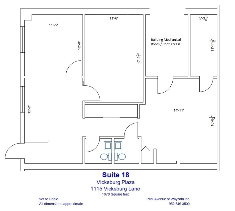 1115 Vicksburg Ln N, Plymouth, MN for lease Floor Plan- Image 1 of 1