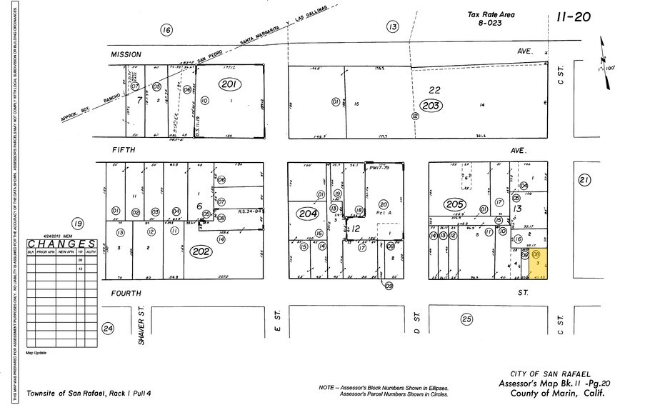 1300 4th St, San Rafael, CA à vendre - Plan cadastral - Image 3 de 7