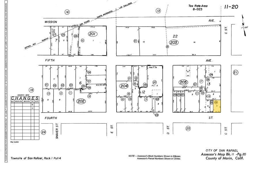 1300 4th St, San Rafael, CA for sale - Plat Map - Image 3 of 7