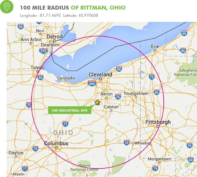 100 Industrial Ave, Rittman, OH à vendre - Photo du bâtiment - Image 2 de 6