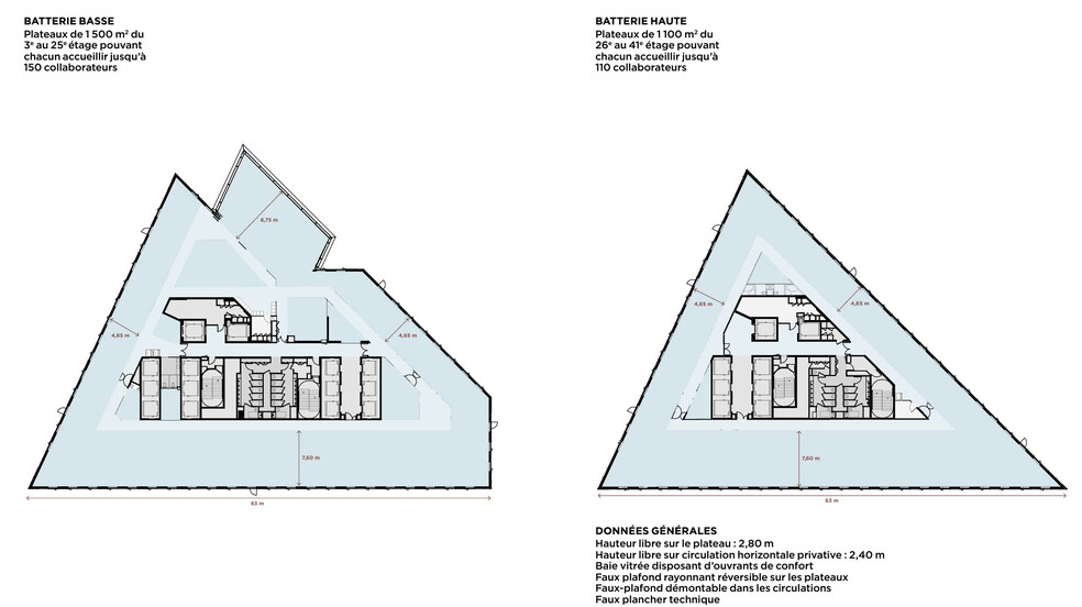6 Allée de L'arche, Courbevoie à louer - Plan d’étage - Image 1 de 2