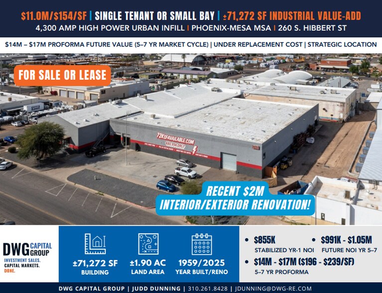 260 S Hibbert St, Mesa, AZ à vendre - Photo du bâtiment - Image 1 de 18