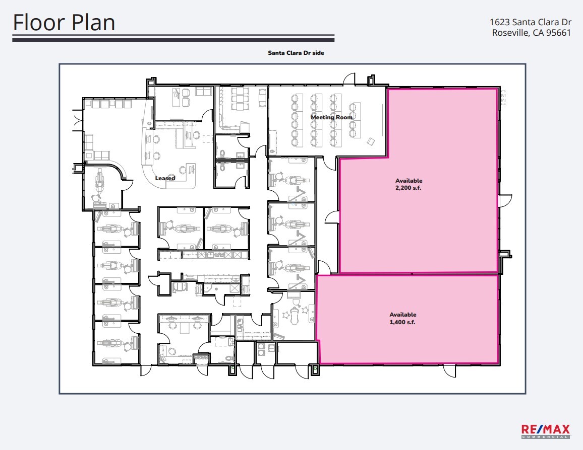 1623 Santa Clara Dr, Roseville, CA for lease Floor Plan- Image 1 of 1