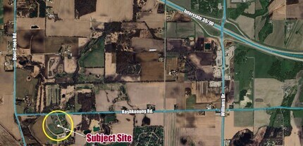 2601 Iverson Rd, Stoughton, WI - Aerial  map view