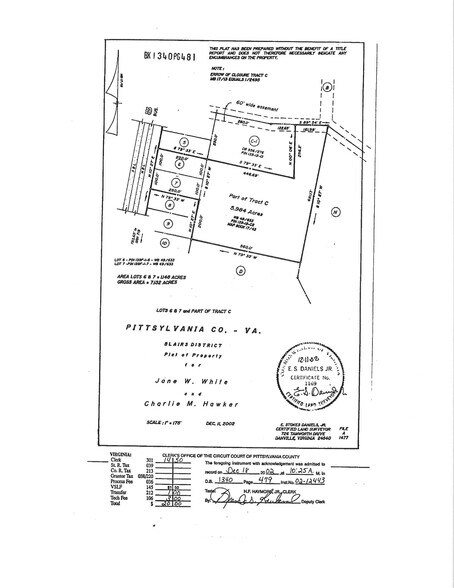 5920 US-29 Hwy, Blairs, VA à vendre - Plan de site - Image 1 de 1