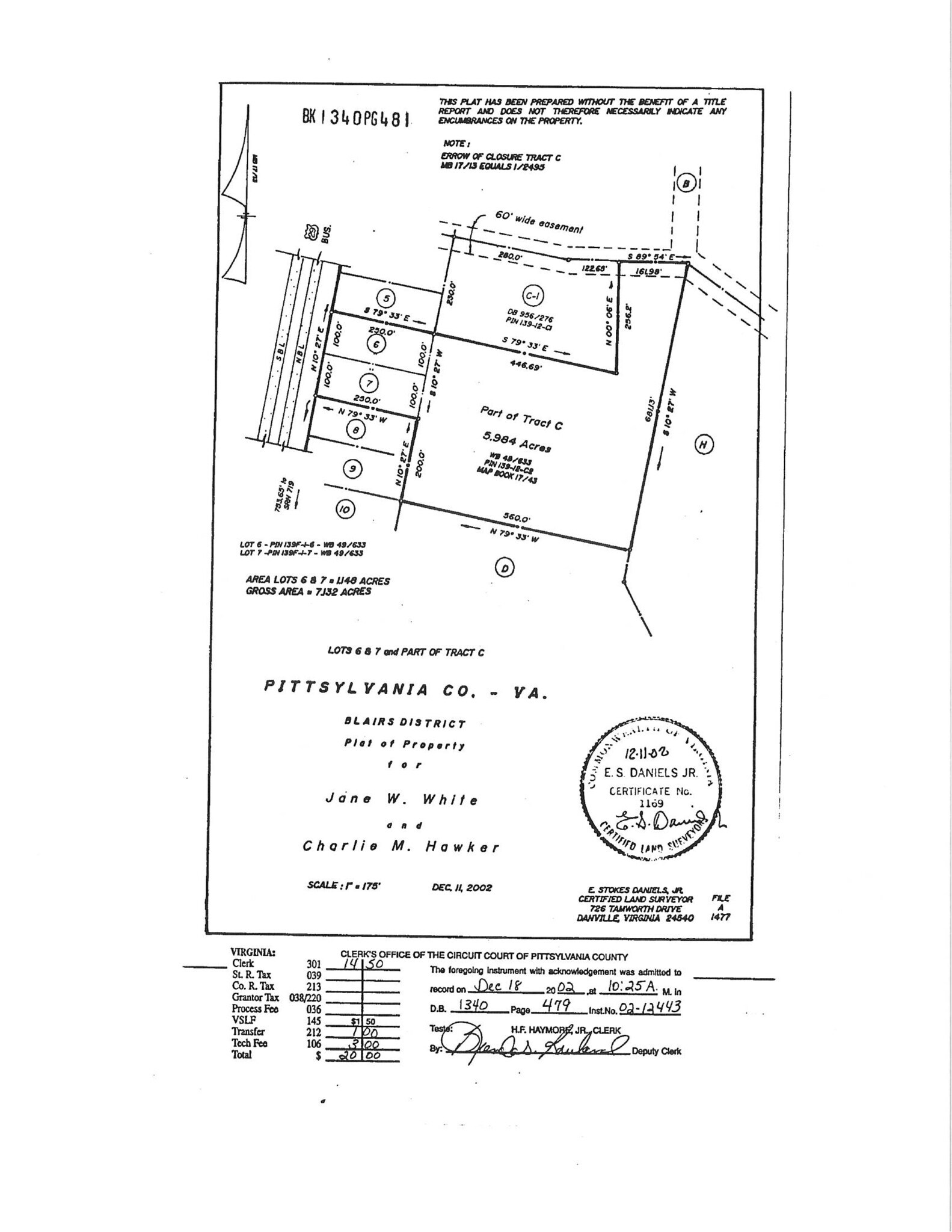 5920 US-29 Hwy, Blairs, VA à vendre Plan de site- Image 1 de 2