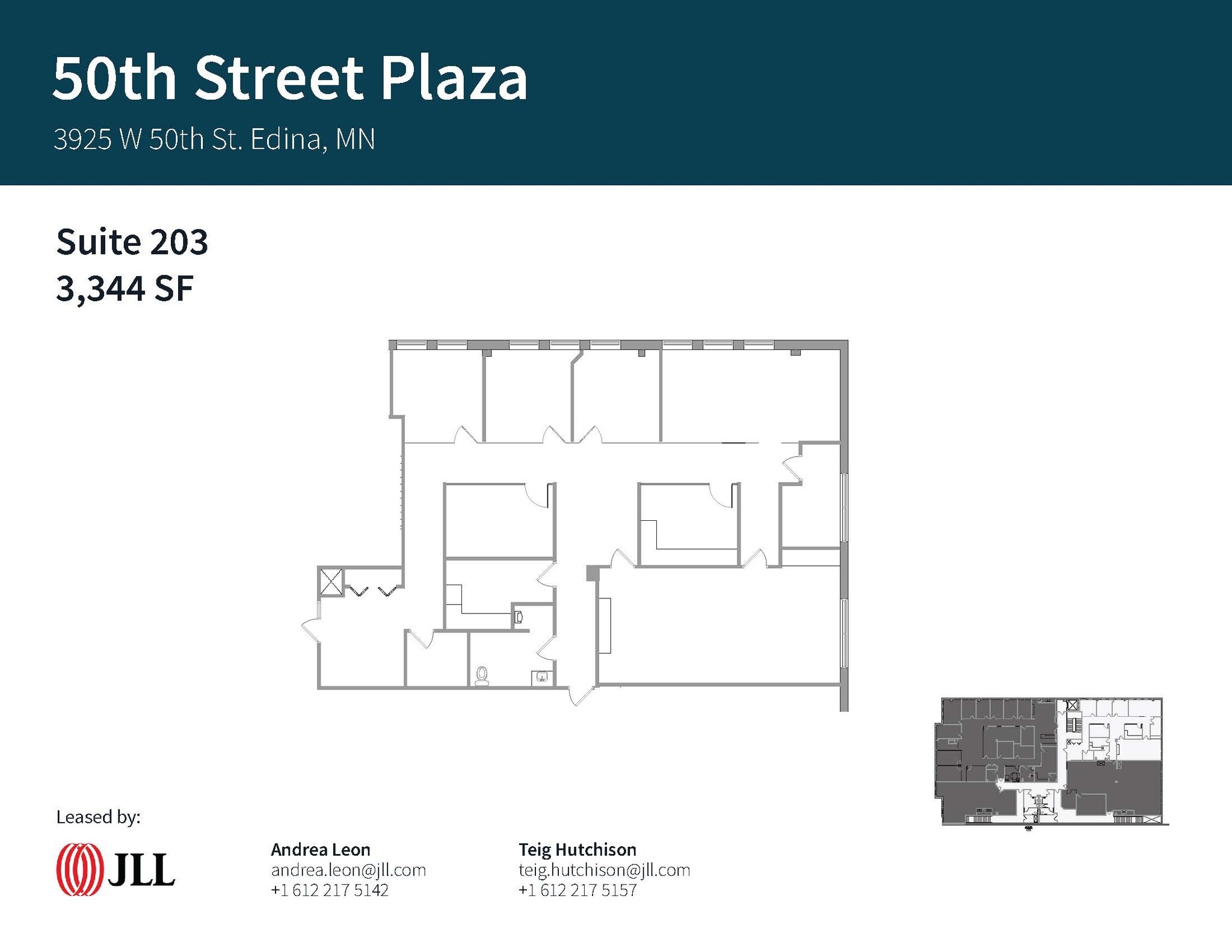 3925 W 50th St, Edina, MN à louer Plan d’étage- Image 1 de 1