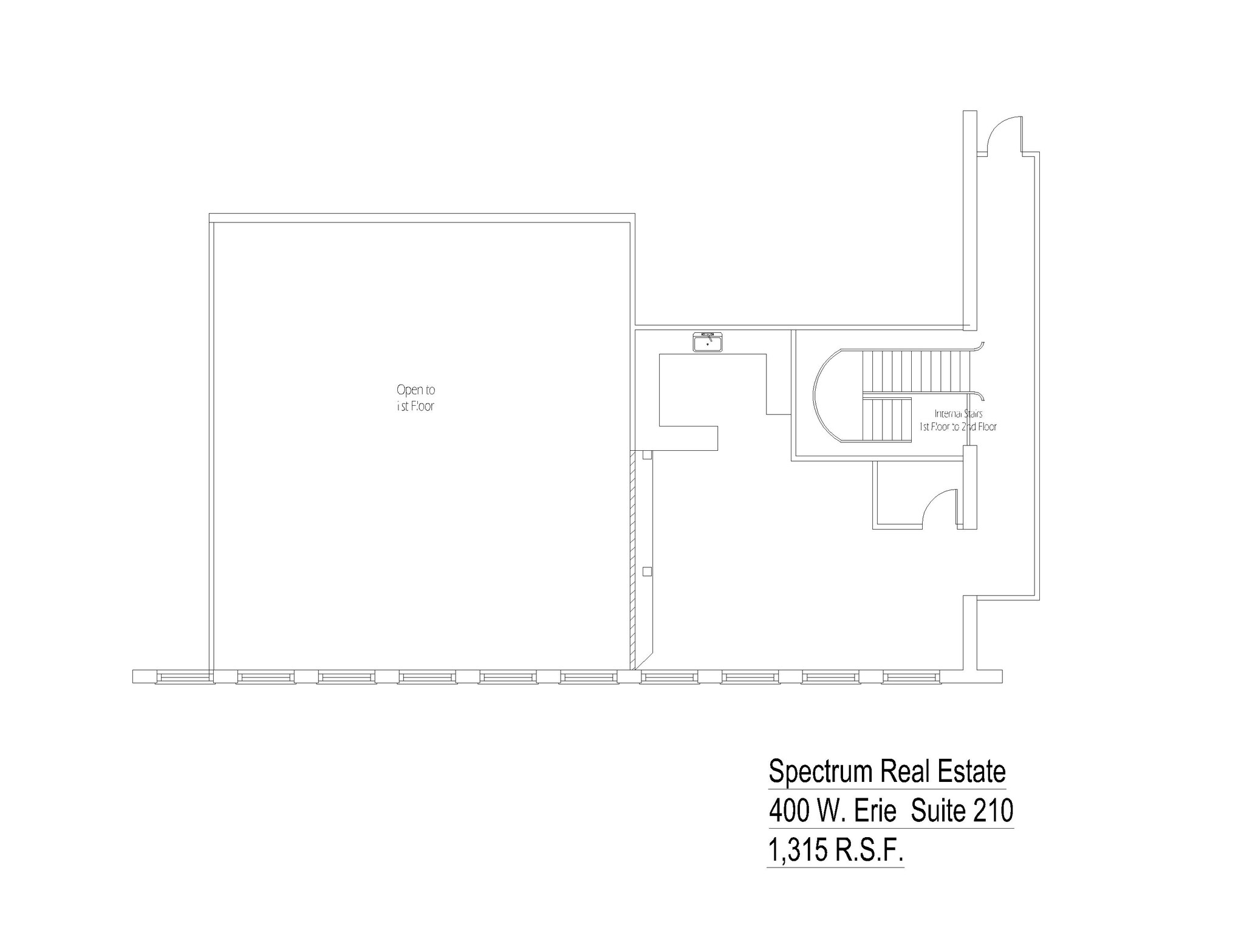 400 W Erie St, Chicago, IL à louer Plan d’étage- Image 1 de 1