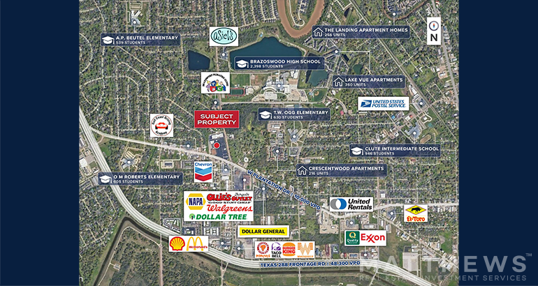 410-480 Plantation Dr, Lake Jackson, TX à louer - Photo du bâtiment - Image 3 de 3