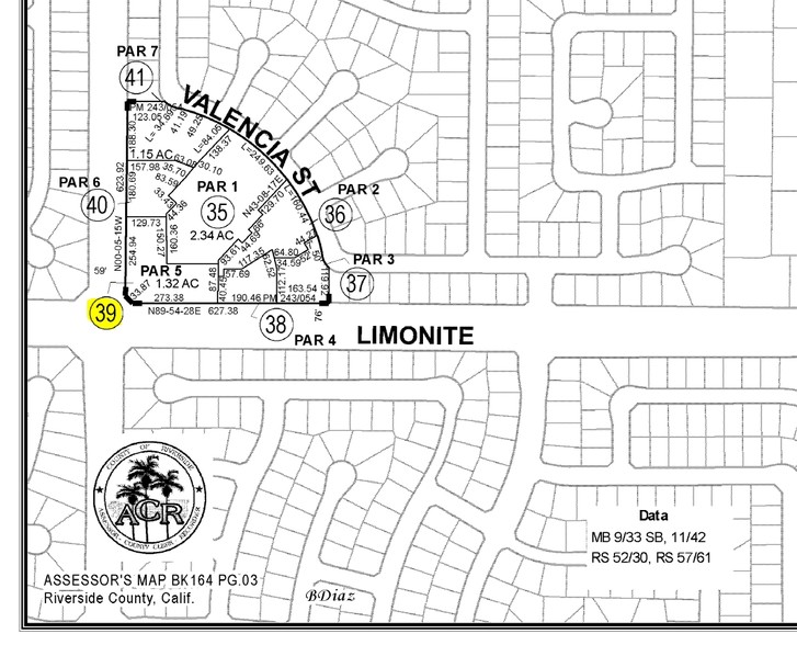 6180 Sumner Ave, Corona, CA à louer - Plan cadastral - Image 3 de 3