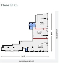 826-830 Yonge St, Toronto, ON for lease Floor Plan- Image 1 of 1