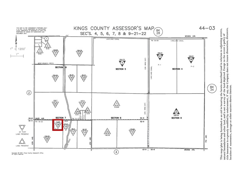 9507 Niles Ave, Corcoran, CA à vendre - Plan cadastral - Image 1 de 1