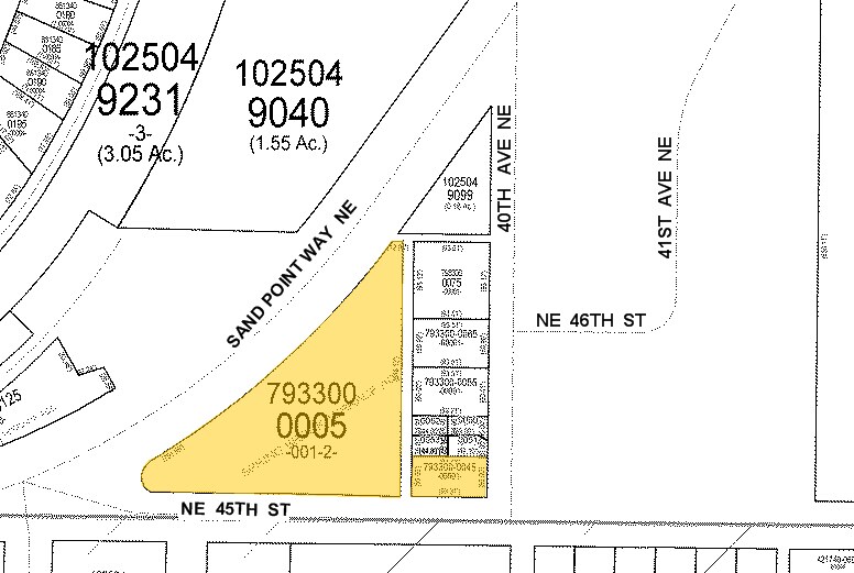 4500 Sand Point Way NE, Seattle, WA for lease - Plat Map - Image 1 of 3