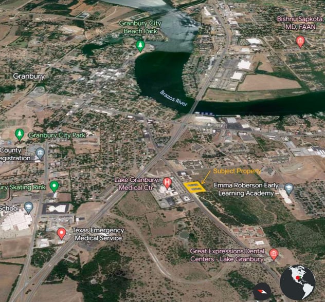 1307 Paluxy Rd, Granbury, TX à vendre - Aérien - Image 2 de 3