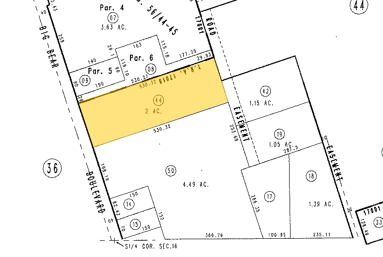 42167 Big Bear Blvd, Big Bear Lake, CA à louer - Plan cadastral - Image 3 de 33