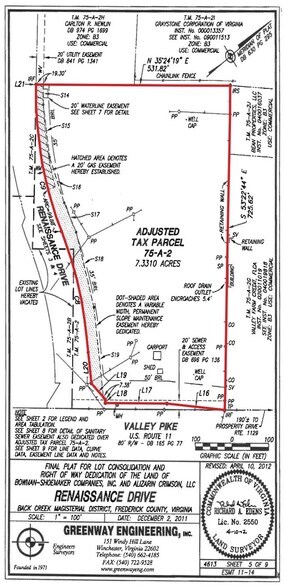 Renaissance Drive Commercial Parcels portefeuille de 3 propriétés à vendre sur LoopNet.ca - Plan cadastral - Image 3 de 4