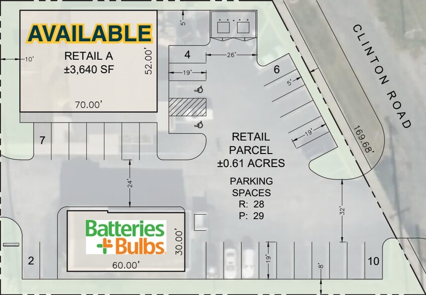 1401 N West Ave, Jackson, MI for lease - Site Plan - Image 2 of 2