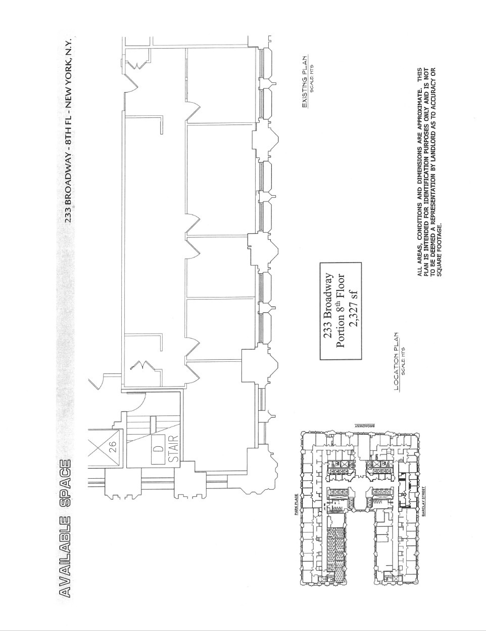 233 Broadway, New York, NY for lease Floor Plan- Image 1 of 1